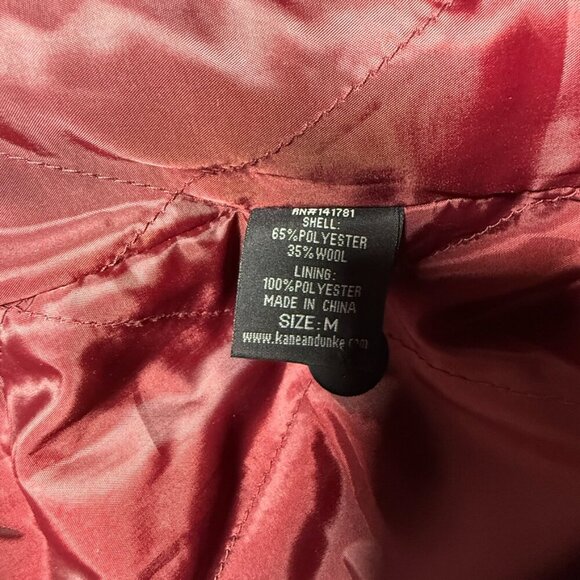 KANE & UNKE MEN'S Medium DK. Gray- FOLDAWAY HOOD MILITARY STYLE JACKET - Picture 5 of 11